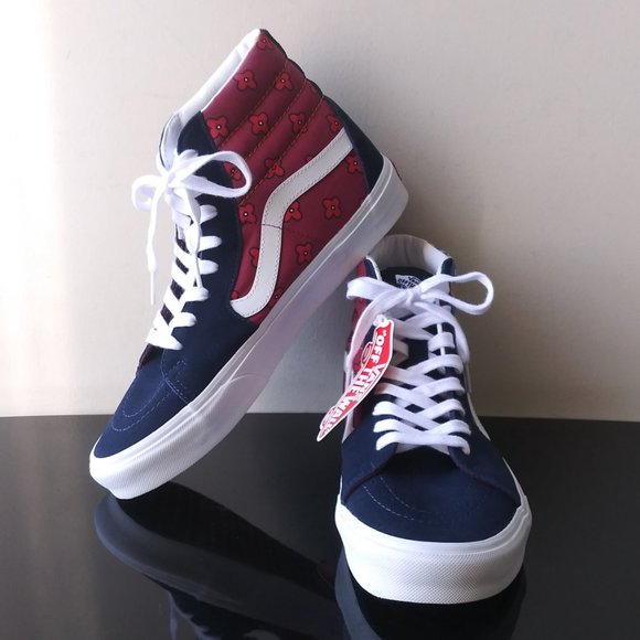Vans Men\'s Sk8 High Top Leather Suede / Canvas Sneaker main image 7